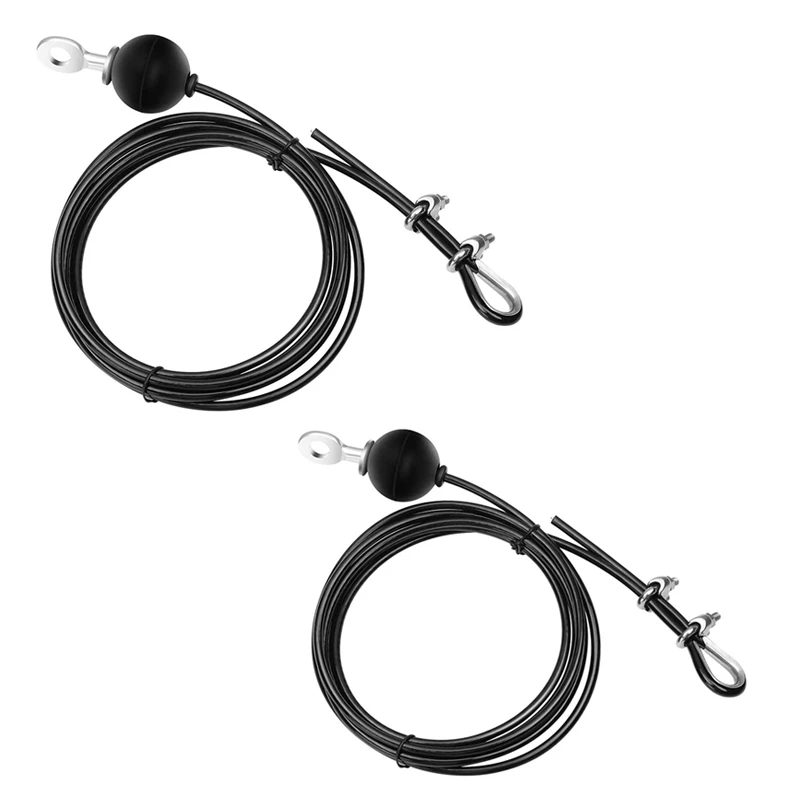 2 Set Gym Adjustable Cable Wire Rope Heavy Duty Steel Replacement Parts For Home Gym Fitness Cable, 2Meters & 3Meters
2 Set Gym Adjustable Cable Wire Rope Heavy Duty Steel Replacement Parts For Home Gym Fitness Cable, 2Meters & 3Meters