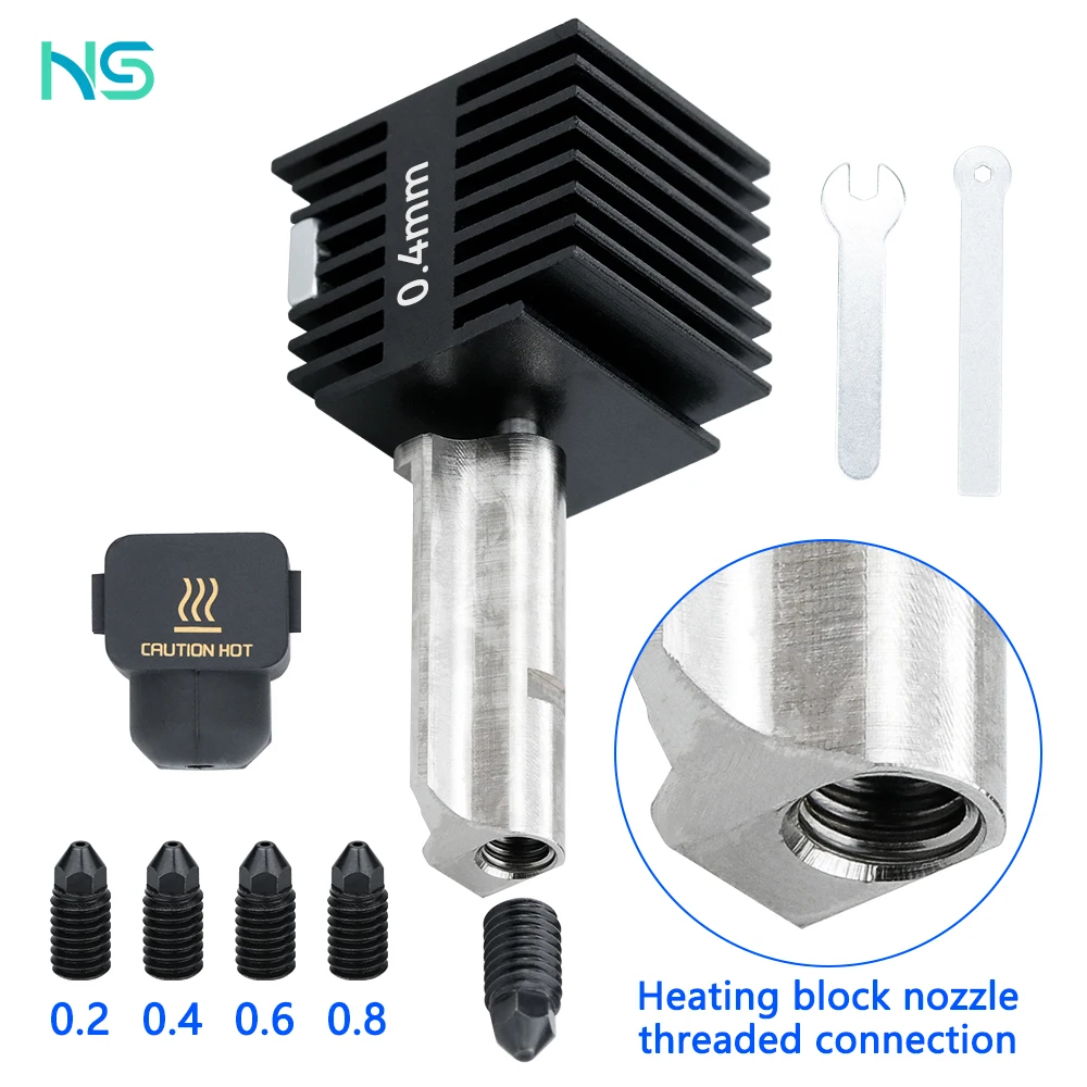 Upgrade for Bambu Lab A1/A1 mini Hotend Kit 0.2/0.4/0.6/0.8mm Nozzle Hardened Steel for Bambu Lab A1/A1 mini Assembly 3d Printer
Upgrade for Bambu Lab A1/A1 mini Hotend Kit 0.2/0.4/0.6/0.8mm Nozzle Hardened Steel for Bambu Lab A1/A1 mini Assembly 3d Printer