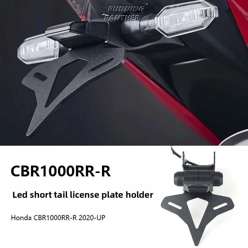 Motorcycle Short Tail License Plate Holder with LED Light, Compatible with CBR1000RR-R 2020-Up
Motorcycle Short Tail License Plate Holder with LED Light, Compatible with CBR1000RR-R 2020-Up