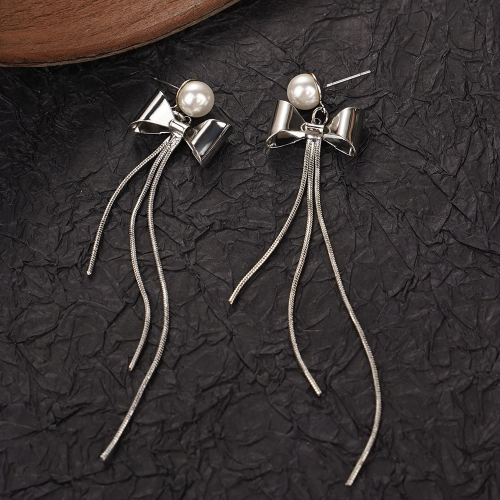 Fashion Pearl Tassel Dangle Earrings For Women Gold Silver Trendy Korean Jewelry Girls Party Gifts
Fashion Pearl Tassel Dangle Earrings For Women Gold Silver Trendy Korean Jewelry Girls Party Gifts