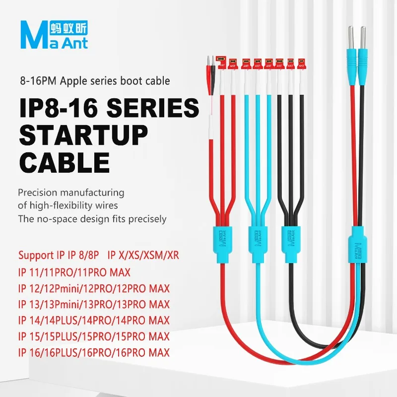 MaAnt PY-1 PRO 9 Port Boot 3A FPC Power Cable for iPhone 8-16 Pro Max, DC Power Supply Test Cable for Phone Repair
MaAnt PY-1 PRO 9 Port Boot 3A FPC Power Cable for iPhone 8-16 Pro Max, DC Power Supply Test Cable for Phone Repair