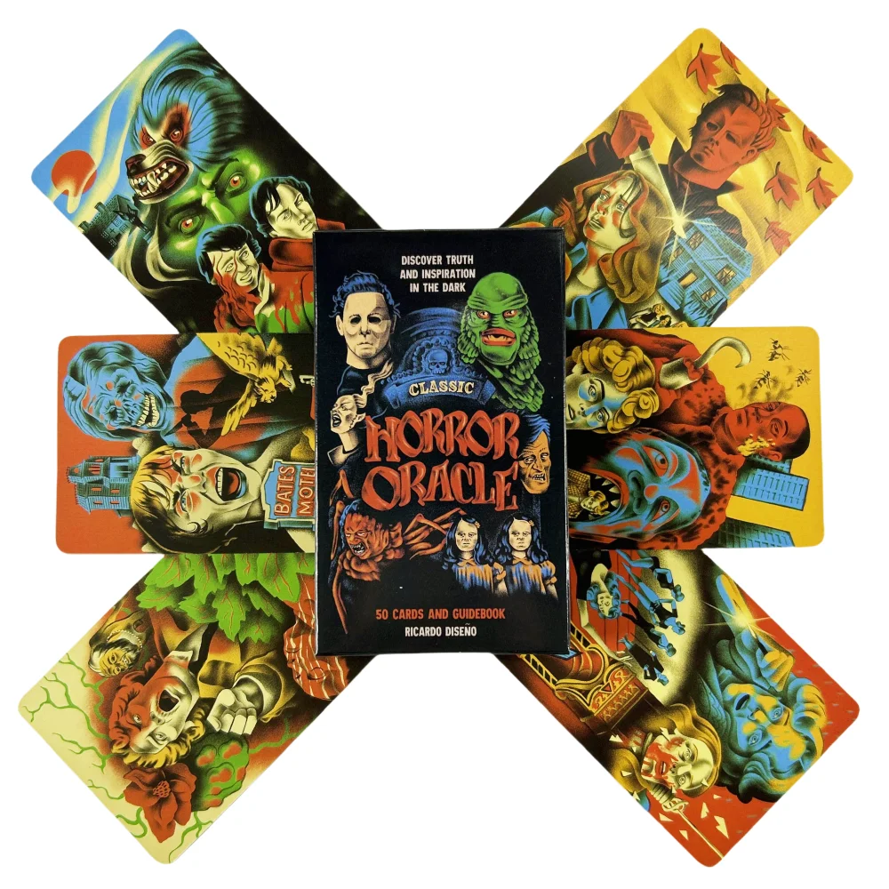 Classic Horror Oracle Cards A English Tarot English Divination Edition Deck Borad Games
Classic Horror Oracle Cards A English Tarot English Divination Edition Deck Borad Games