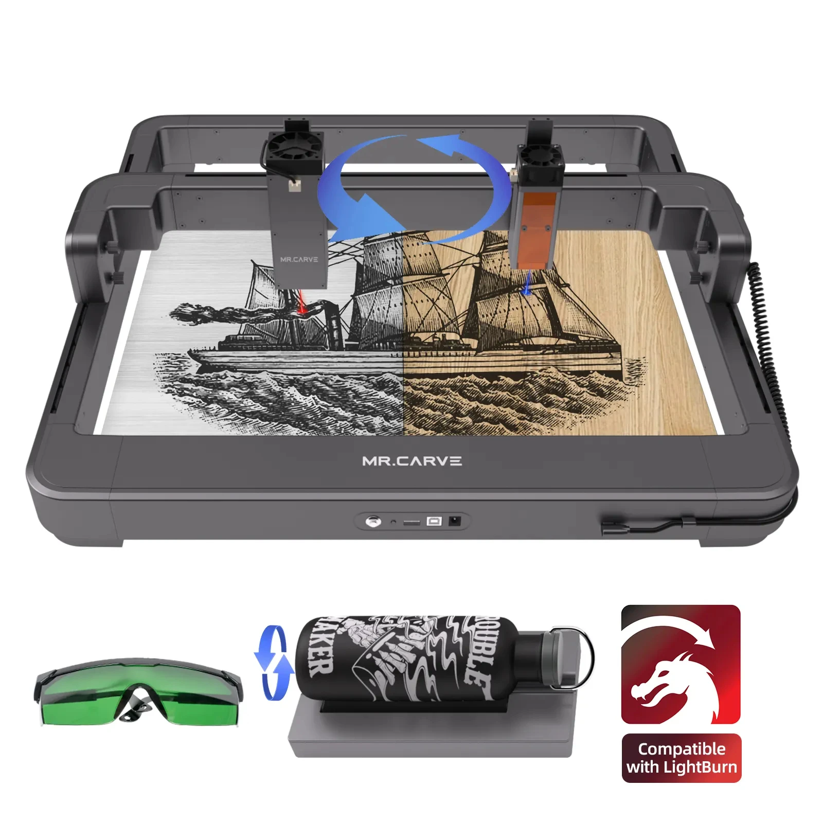 DAJA MR CARVE M3 Desktop Laser Marking Machines Laser Engraving Machines Imprimante Laser For Metal and Non-metal Marking
DAJA MR CARVE M3 Desktop Laser Marking Machines Laser Engraving Machines Imprimante Laser For Metal and Non-metal Marking