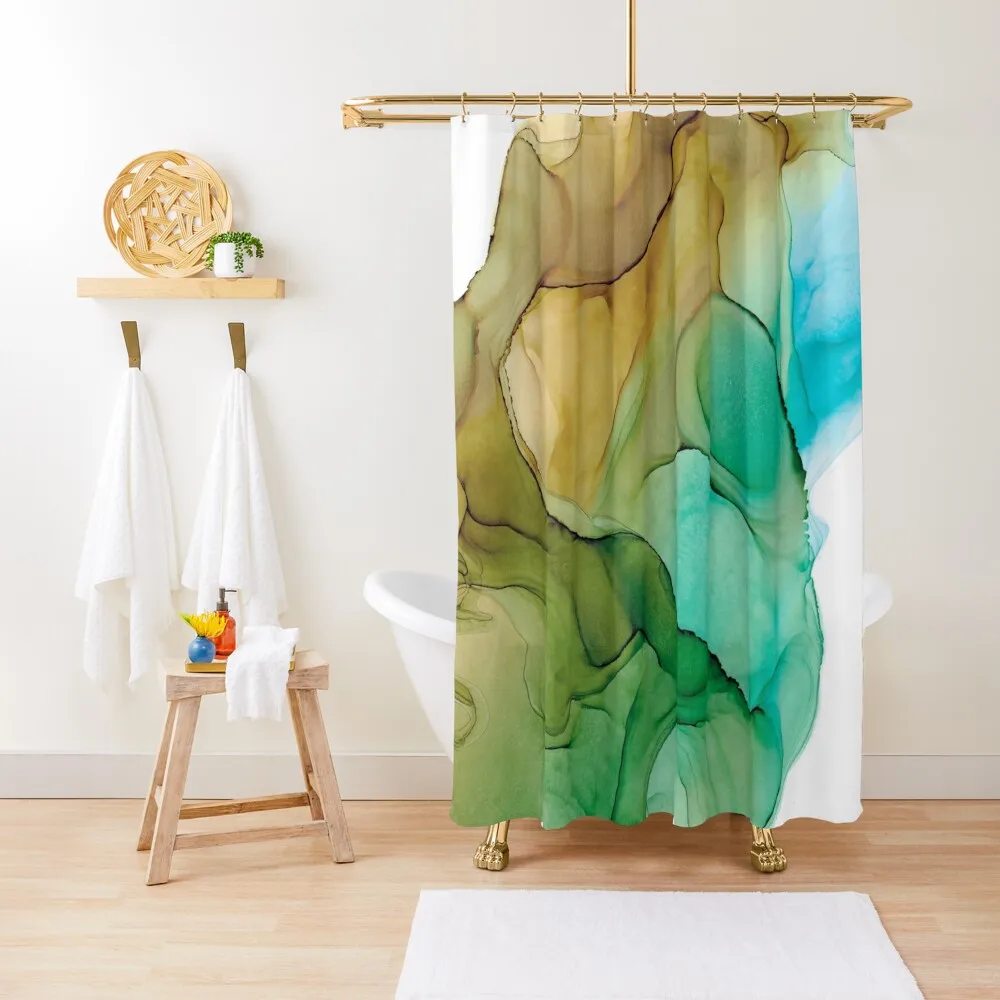 Brown, Blue, and Green 4121 Modern Abstract Alcohol Ink by Herzart Shower Curtain Anime Bathroom Bathtub Curtain
Brown, Blue, and Green 4121 Modern Abstract Alcohol Ink by Herzart Shower Curtain Anime Bathroom Bathtub Curtain