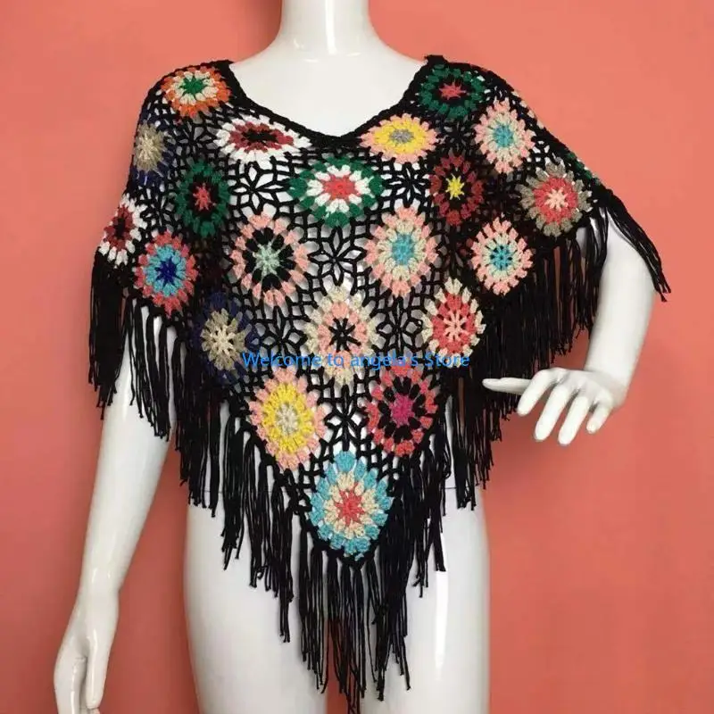 X4YC Breathable Tassels Ponchos Outdoor Vacation Women Sunproof Shawl Shoulder Wrap
X4YC Breathable Tassels Ponchos Outdoor Vacation Women Sunproof Shawl Shoulder Wrap