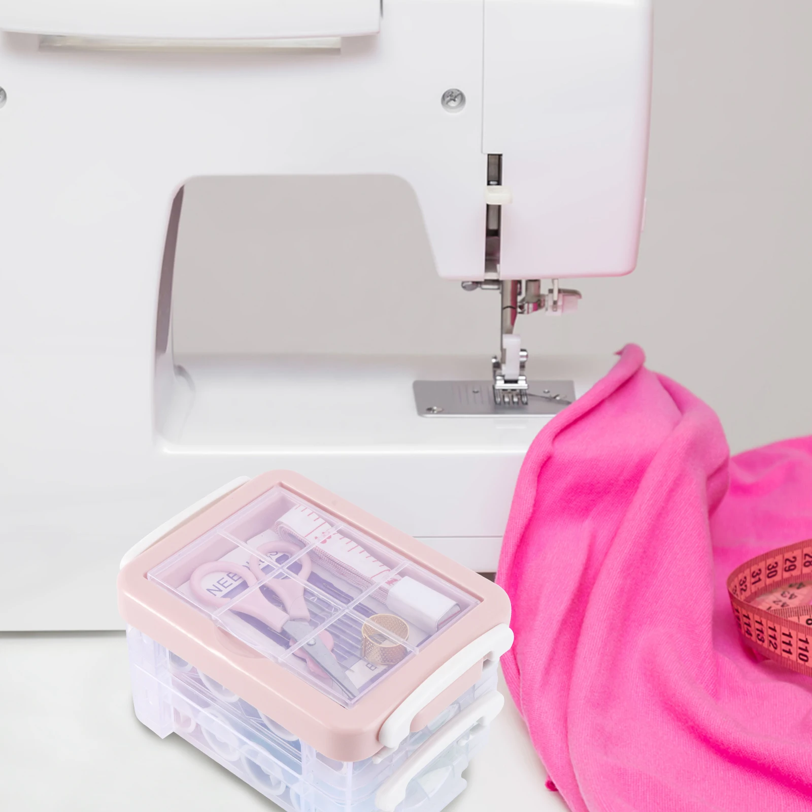 Sewing Box Set Complete Tools Portable Stitch Thread Needle Kits Dustproof Storage Containers Lightweight Practical Sewing
Sewing Box Set Complete Tools Portable Stitch Thread Needle Kits Dustproof Storage Containers Lightweight Practical Sewing