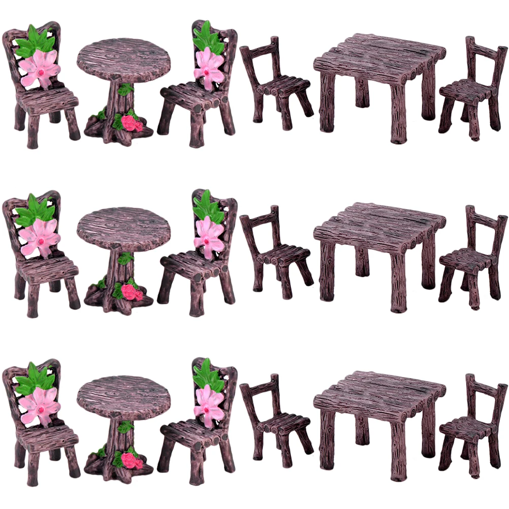 18 Pcs Furniture Kit Resin Decoration Garden Chair House Model Miniature Chair Durable Sturdy Craft DIY nament Toy
18 Pcs Furniture Kit Resin Decoration Garden Chair House Model Miniature Chair Durable Sturdy Craft DIY nament Toy