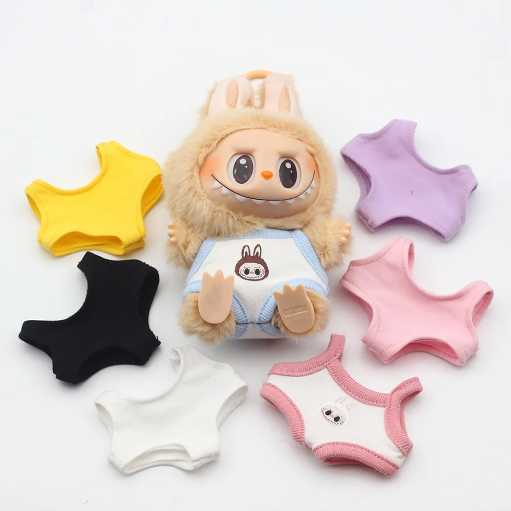 Mini Doll'S Clothes Outfit Accessories For 15-17cm Labubu Idol and 10cm cotton doll Solid color 1 piece swimsuit Clothing Gift
Mini Doll'S Clothes Outfit Accessories For 15-17cm Labubu Idol and 10cm cotton doll Solid color 1 piece swimsuit Clothing Gift