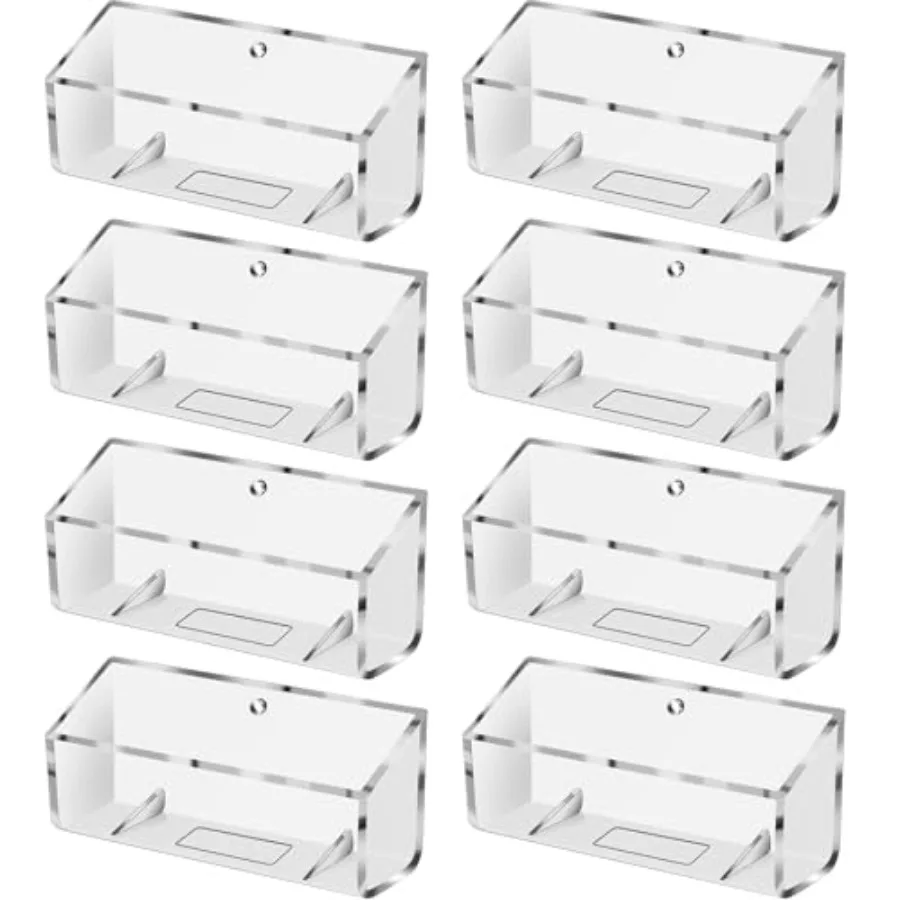 8 Pcs Business Card Holder Wall Mount Clear Acrylic Display Stand for Office Desk Fits Standard Size Business Cards - Plastic S
8 Pcs Business Card Holder Wall Mount Clear Acrylic Display Stand for Office Desk Fits Standard Size Business Cards - Plastic S