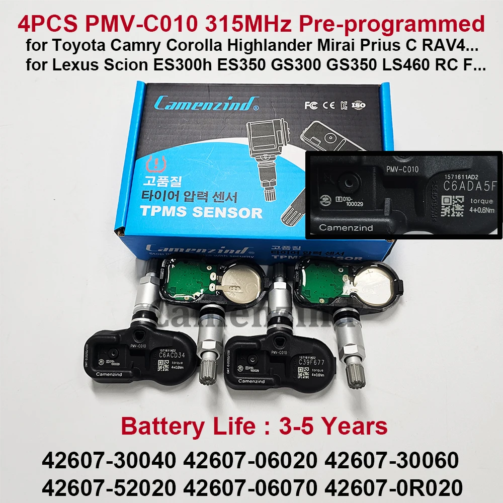 4 шт. для Lexus GS NX LS RC Scion Toyota Camry Corolla Prius RAV4 PMV-C010 42607-30040 42607-06020 4260706020 PMVC010 Датчик TPMS
4 шт. для Lexus GS NX LS RC Scion Toyota Camry Corolla Prius RAV4 PMV-C010 42607-30040 42607-06020 4260706020 PMVC010 Датчик TPMS