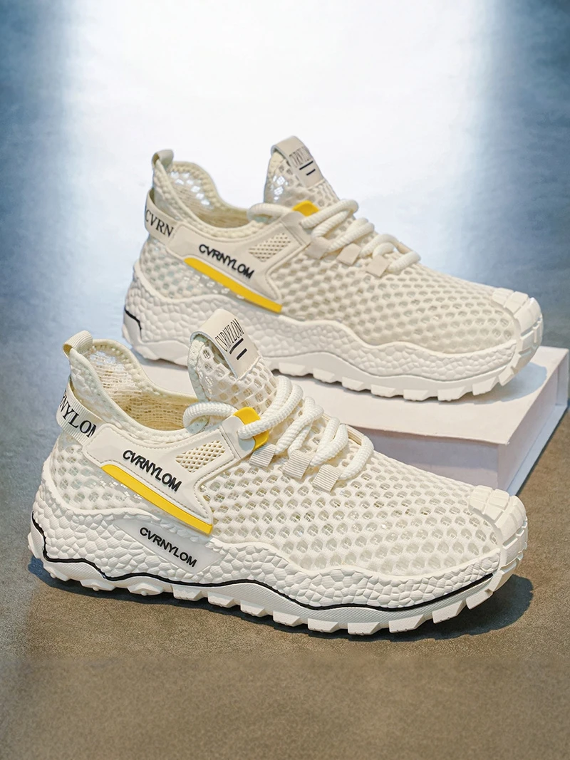 Men's Summer Breathable Anti-slip Work Shoes Lightweight Mesh Air Conditioning Sports Shoes Soft Bottom Hollow out Design
Men's Summer Breathable Anti-slip Work Shoes Lightweight Mesh Air Conditioning Sports Shoes Soft Bottom Hollow out Design