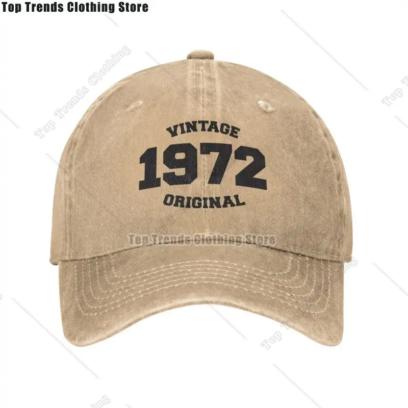 Classic Cotton Vintage Born In 1972 Original Birthday Gift Baseball Cap for Women Men Adjustable Dad Hat Outdoor
Classic Cotton Vintage Born In 1972 Original Birthday Gift Baseball Cap for Women Men Adjustable Dad Hat Outdoor
