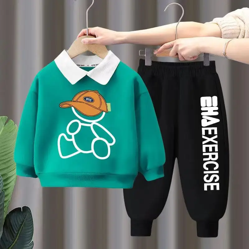 Autumn Baby Girls Clothes Set Children Boy Lapel Cartoon Printed Pullover Sweatshirts And Pants 2pcs Suit Children Tracksuits
Autumn Baby Girls Clothes Set Children Boy Lapel Cartoon Printed Pullover Sweatshirts And Pants 2pcs Suit Children Tracksuits