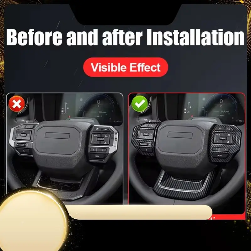 Car Steering Wheel Decoration Trim Cover For Toyota Land Cruiser 250 Prado LC250 2024 Interior Accessories-A74F
Car Steering Wheel Decoration Trim Cover For Toyota Land Cruiser 250 Prado LC250 2024 Interior Accessories-A74F