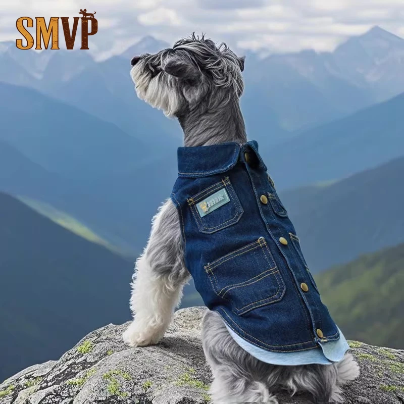 2026 New Summer Thin Cotton Denim Sleeveless Fake Two Piece Vest Shirt Pet Small and Medium Dog Clothes Summer Pet Clothes
2026 New Summer Thin Cotton Denim Sleeveless Fake Two Piece Vest Shirt Pet Small and Medium Dog Clothes Summer Pet Clothes