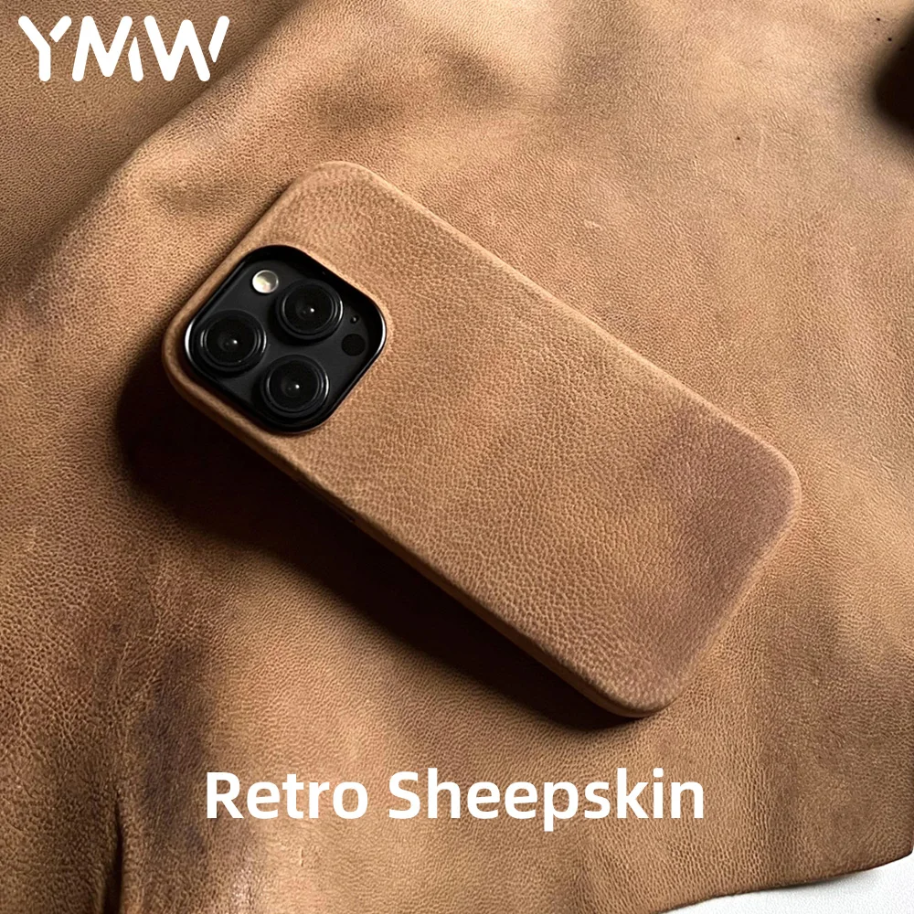 YMW Ретро чехол из натуральной овечьей кожи для iPhone 14 15 Pro Max чехол для телефона
YMW Ретро чехол из натуральной овечьей кожи для iPhone 14 15 Pro Max чехол для телефона