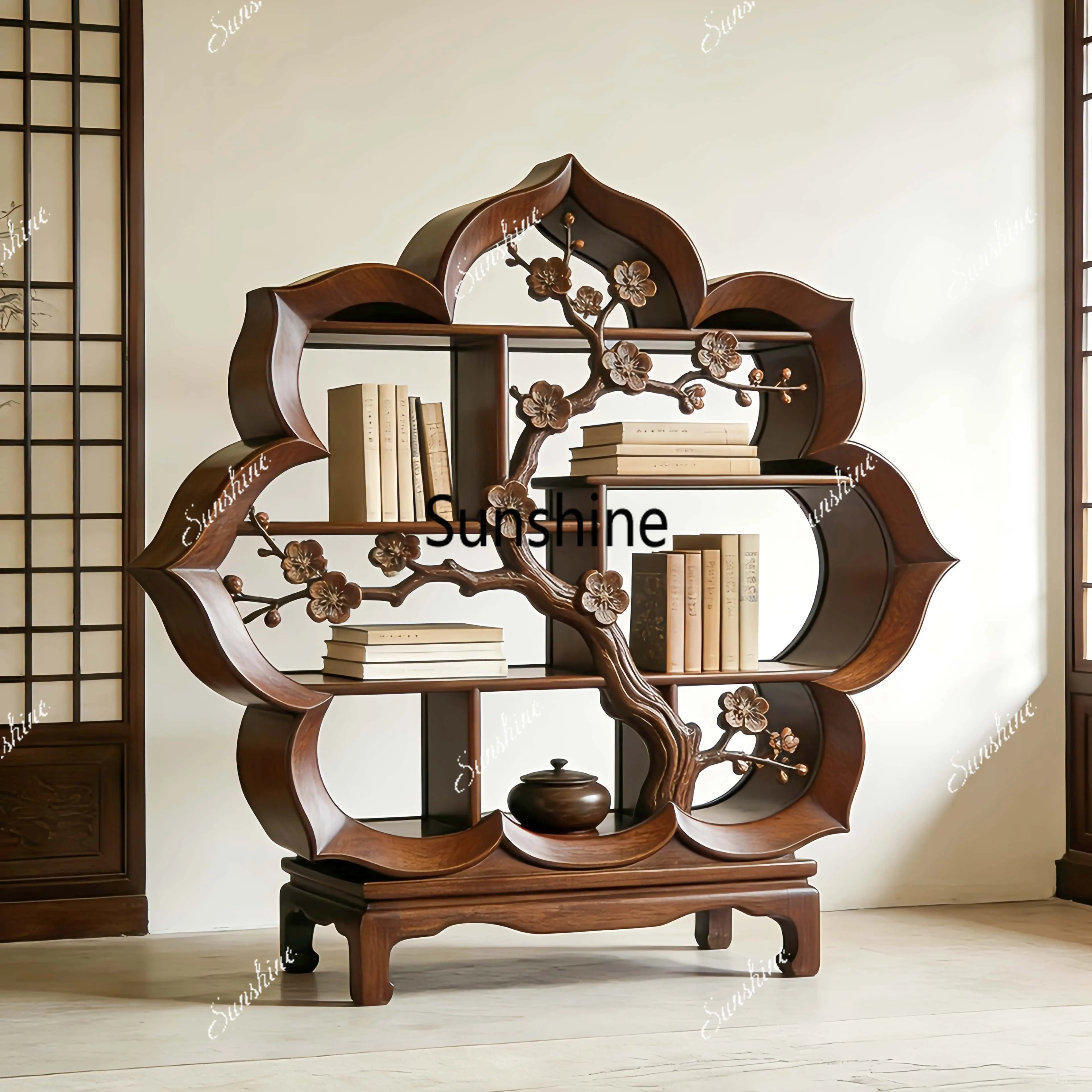 New Chinese solid wood Zen Bogu frame living room display rack
New Chinese solid wood Zen Bogu frame living room display rack
