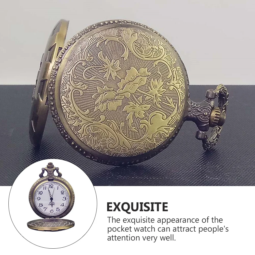 Retro Pocket Watch Necklace Vintage Clock Chain Bronze Analog Quartz with Personality Miss
Retro Pocket Watch Necklace Vintage Clock Chain Bronze Analog Quartz with Personality Miss