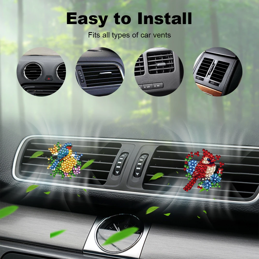 12pcs Diamond Painting Car Aromatherapy Vent Clip for Car Interior Decor
12pcs Diamond Painting Car Aromatherapy Vent Clip for Car Interior Decor