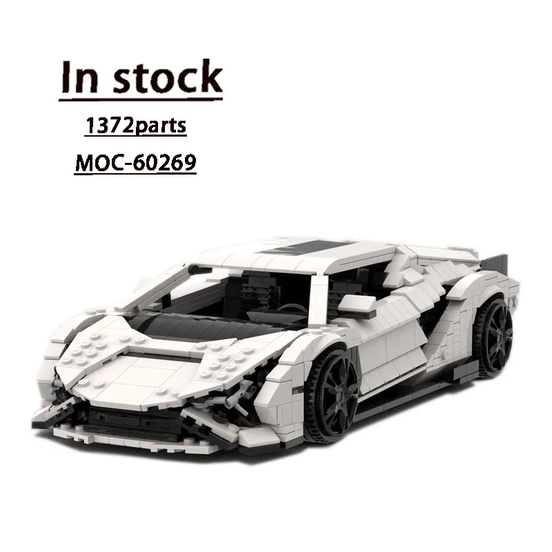 MOC-60269 New Classic Supercar FKP 37 1:16 Racing Building Block Model 1372 Parts Boys Kids Educational Building Blocks Toy Gift
MOC-60269 New Classic Supercar FKP 37 1:16 Racing Building Block Model 1372 Parts Boys Kids Educational Building Blocks Toy Gift