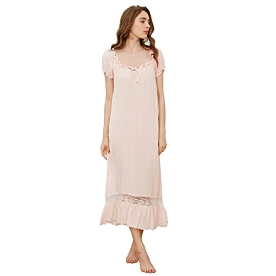 Sharebeauty Super Soft Vintage Victorian Palace Style Nightgown Modal Viscose Rayon
Sharebeauty Super Soft Vintage Victorian Palace Style Nightgown Modal Viscose Rayon