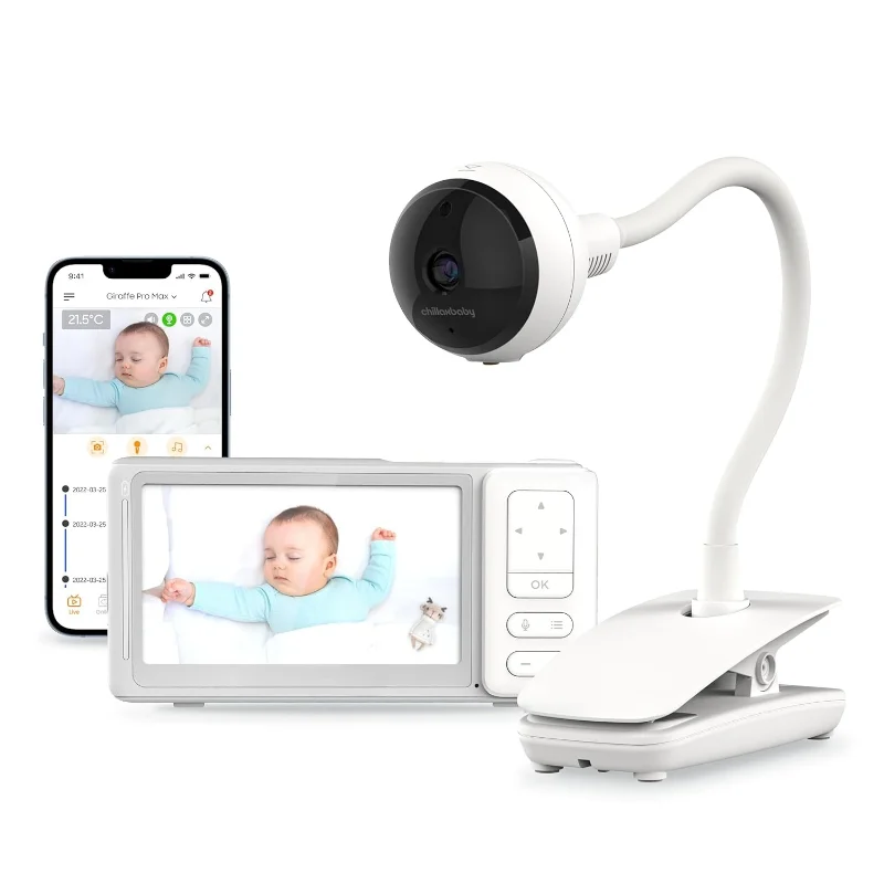 Giraffe Pro Max Baby Monitor – Video Baby Monitor with Full HD 1080p Camera and 5” 720P Video Parent Unit, Privacy Prote
Giraffe Pro Max Baby Monitor – Video Baby Monitor with Full HD 1080p Camera and 5” 720P Video Parent Unit, Privacy Prote