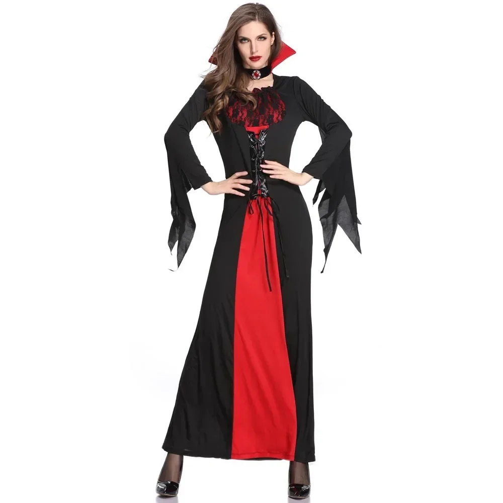 Sexy Vampire Halloween Noble Queen Costume Women Vampire Costume Adult Party Cosplay Clothing
Sexy Vampire Halloween Noble Queen Costume Women Vampire Costume Adult Party Cosplay Clothing