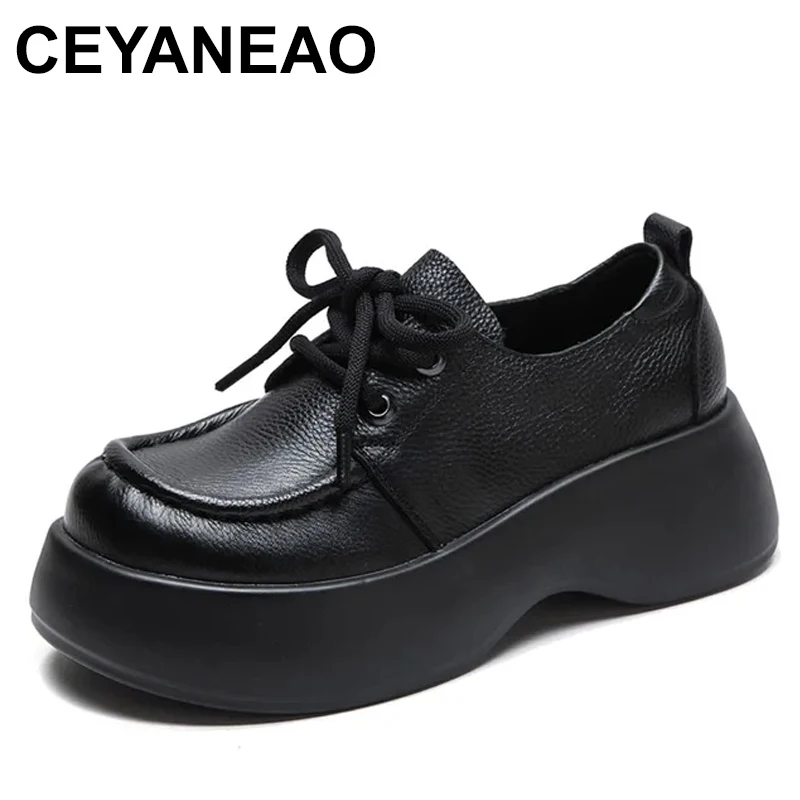 5cm Genuine Leather Fashion Mary Jane Women Ladies Lace Up Ladies Luxury Ethnic Platform Wedge Round Spring Autumn Shoes
5cm Genuine Leather Fashion Mary Jane Women Ladies Lace Up Ladies Luxury Ethnic Platform Wedge Round Spring Autumn Shoes