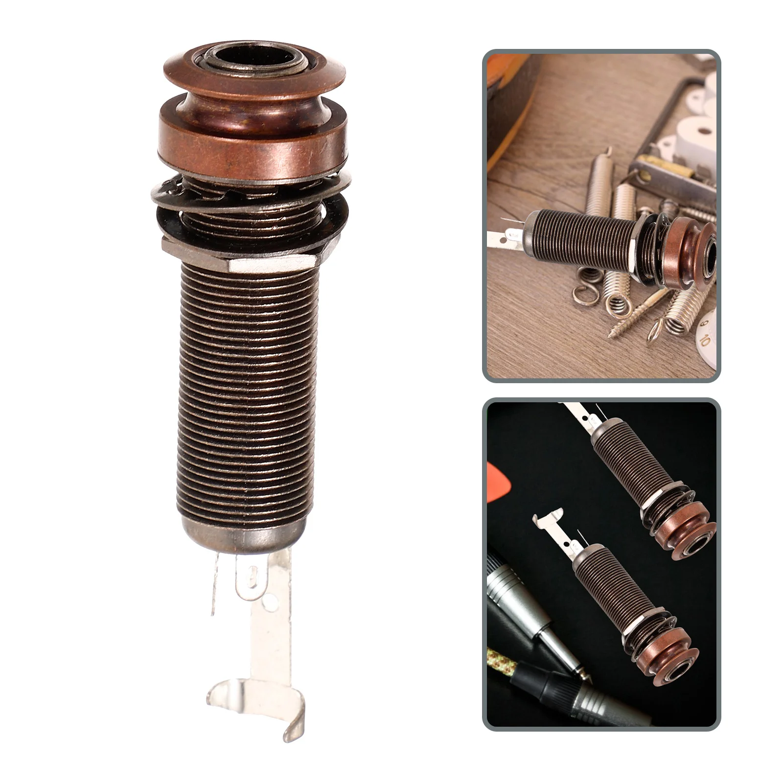 Guitar End Pin Jack Metal Stereo Output Jack Durable Threaded Body Easy Installation Bass Plug Socket Pickup Plugs Fitting For
Guitar End Pin Jack Metal Stereo Output Jack Durable Threaded Body Easy Installation Bass Plug Socket Pickup Plugs Fitting For