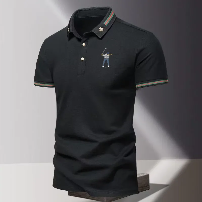 New Golf Men's Casual Short Sleeve T-shirt Quick Drying Golf Sports Breathable Sweat wicking Ball Wear Golf Sports Polo Shirt
New Golf Men's Casual Short Sleeve T-shirt Quick Drying Golf Sports Breathable Sweat wicking Ball Wear Golf Sports Polo Shirt
