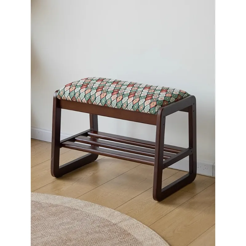 Retro solid wood home shoe change stool home door porch soft bag shoe stool door stool shoe rack integrated bench
Retro solid wood home shoe change stool home door porch soft bag shoe stool door stool shoe rack integrated bench