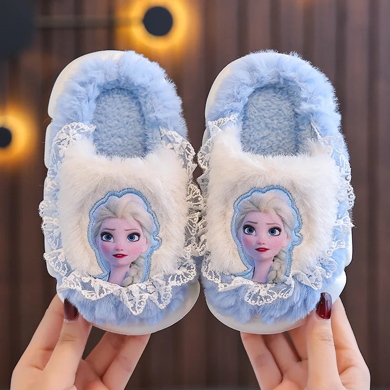 Children Warm first walkers Disney Girls Cotton Slippers Frozen Elsa Princess Casual shoes fall Winter Plush Warm Cotton Shoes
Children Warm first walkers Disney Girls Cotton Slippers Frozen Elsa Princess Casual shoes fall Winter Plush Warm Cotton Shoes
