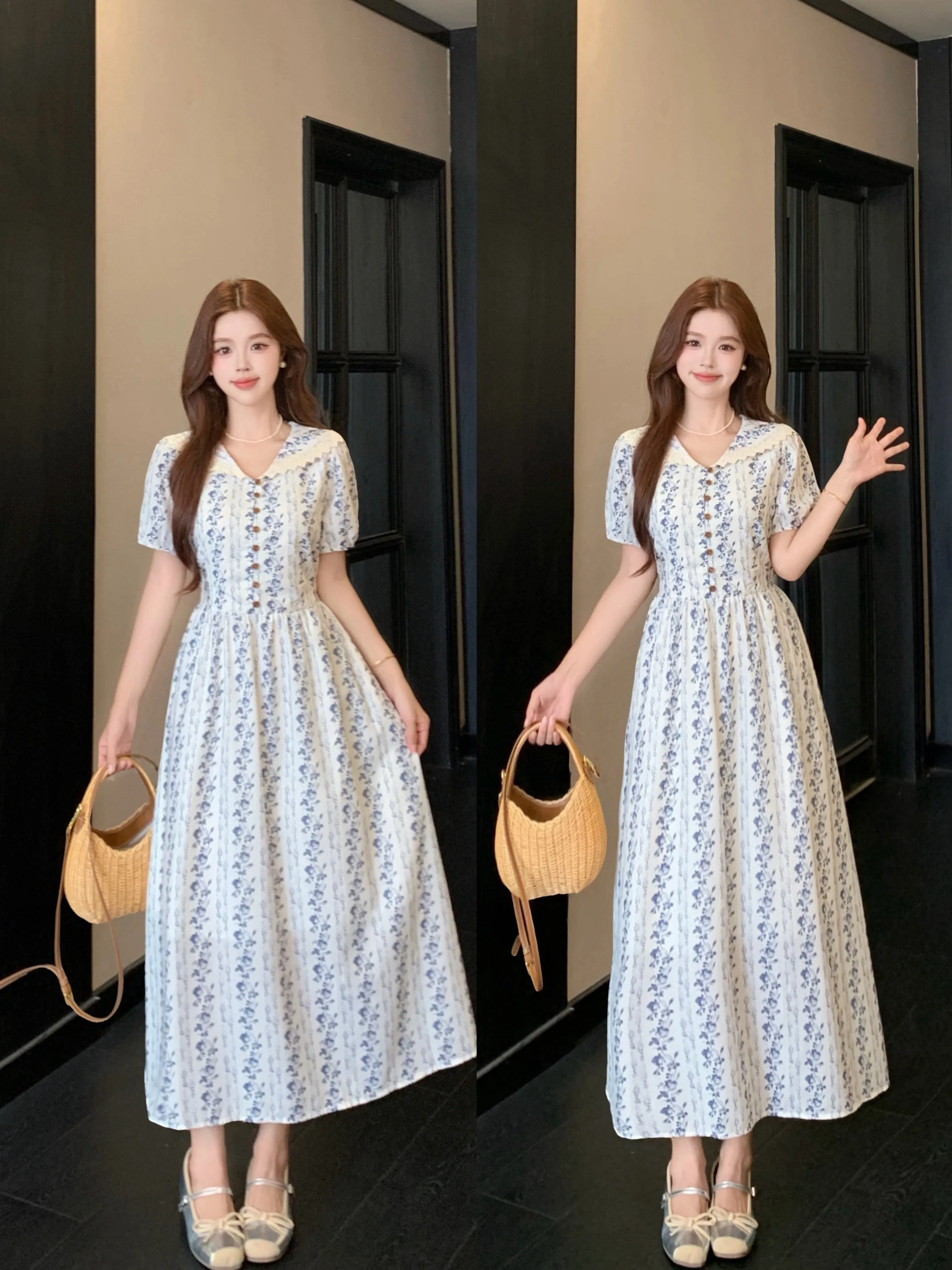 plus Size Floral Print Puff Sleeve Doll Collar Long Dress Women's French Style A-Line Skirt Breathable Skin-Friendly Summer D...
plus Size Floral Print Puff Sleeve Doll Collar Long Dress Women's French Style A-Line Skirt Breathable Skin-Friendly Summer D...