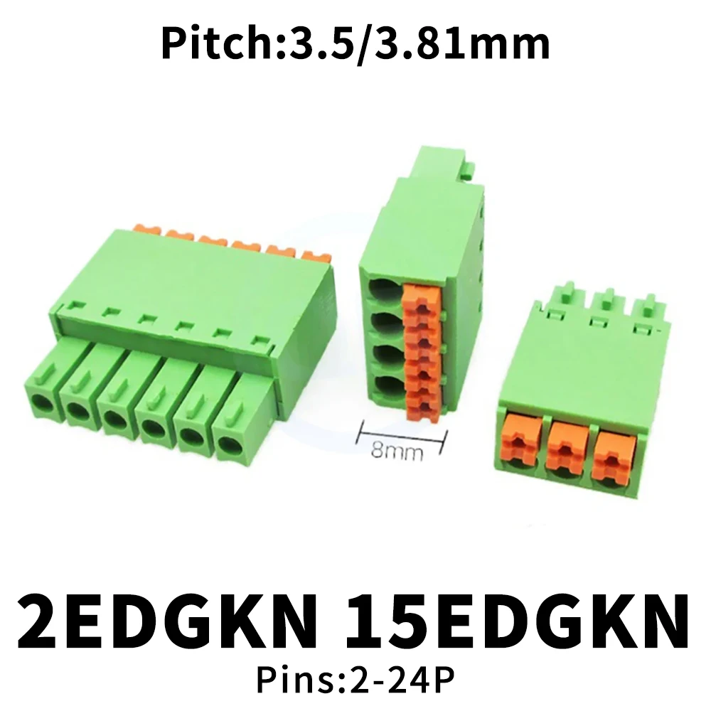 (5 шт.) KF 2EDGKN 3.81 мм 3.5 мм Тонкий пружинный разъем без винтов JM 15EDGKN 3.81 / 3.5, зажимной, зеленый, 2~24 контакта
(5 шт.) KF 2EDGKN 3.81 мм 3.5 мм Тонкий пружинный разъем без винтов JM 15EDGKN 3.81 / 3.5, зажимной, зеленый, 2~24 контакта