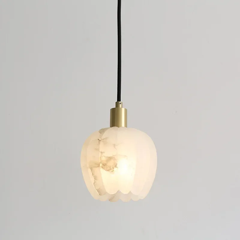 GHEUVNJ Light luxury and minimalist small pendant lamp, petal flower bud, marble restaurant, bedroom, study, bar, bedside small
GHEUVNJ Light luxury and minimalist small pendant lamp, petal flower bud, marble restaurant, bedroom, study, bar, bedside small