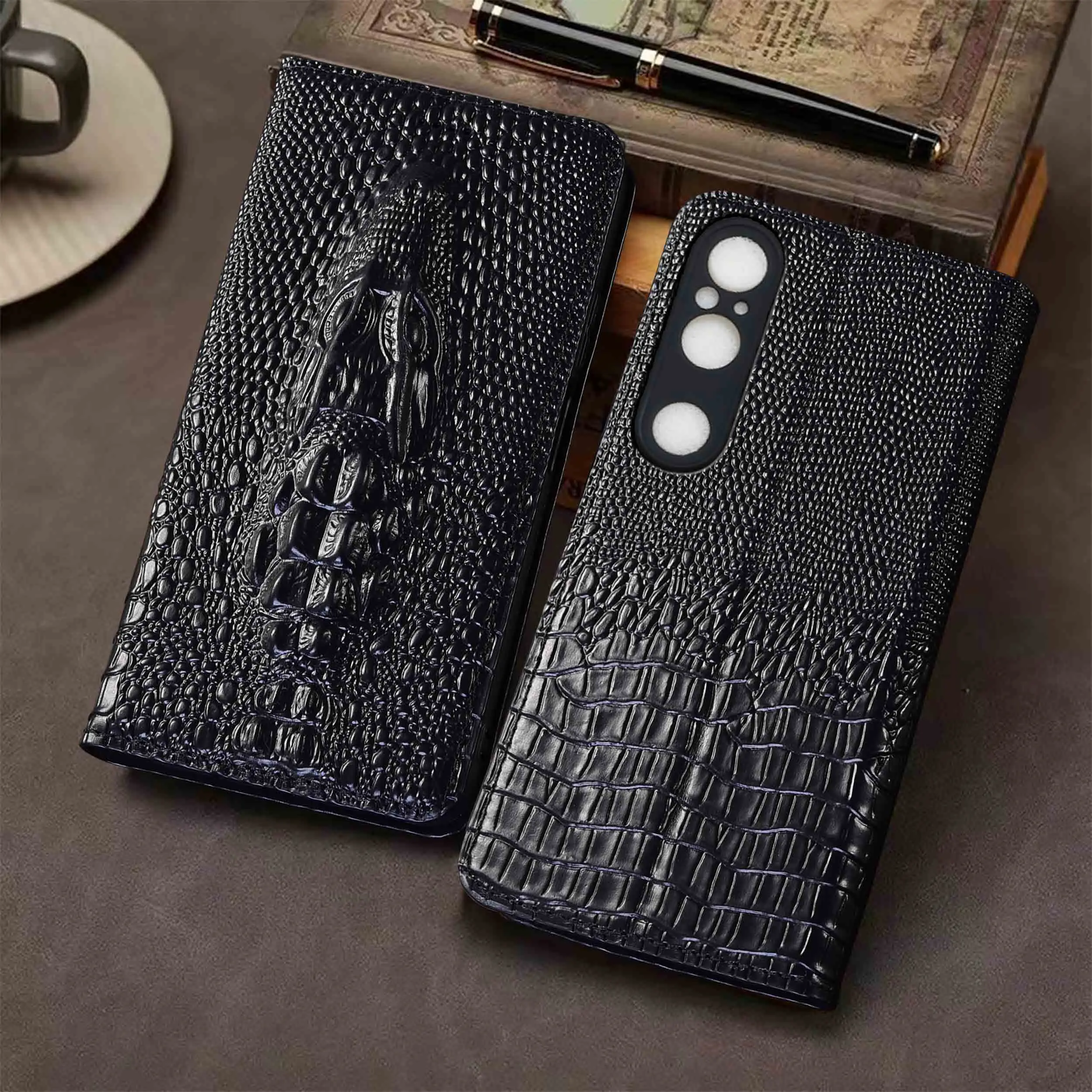 For Sony Xperia 1 5 10 II III IV V VI VII Crocodile Head Pattern Of Genuine Leather Flip Phone Case Cowhide Scratch-Resistant
For Sony Xperia 1 5 10 II III IV V VI VII Crocodile Head Pattern Of Genuine Leather Flip Phone Case Cowhide Scratch-Resistant