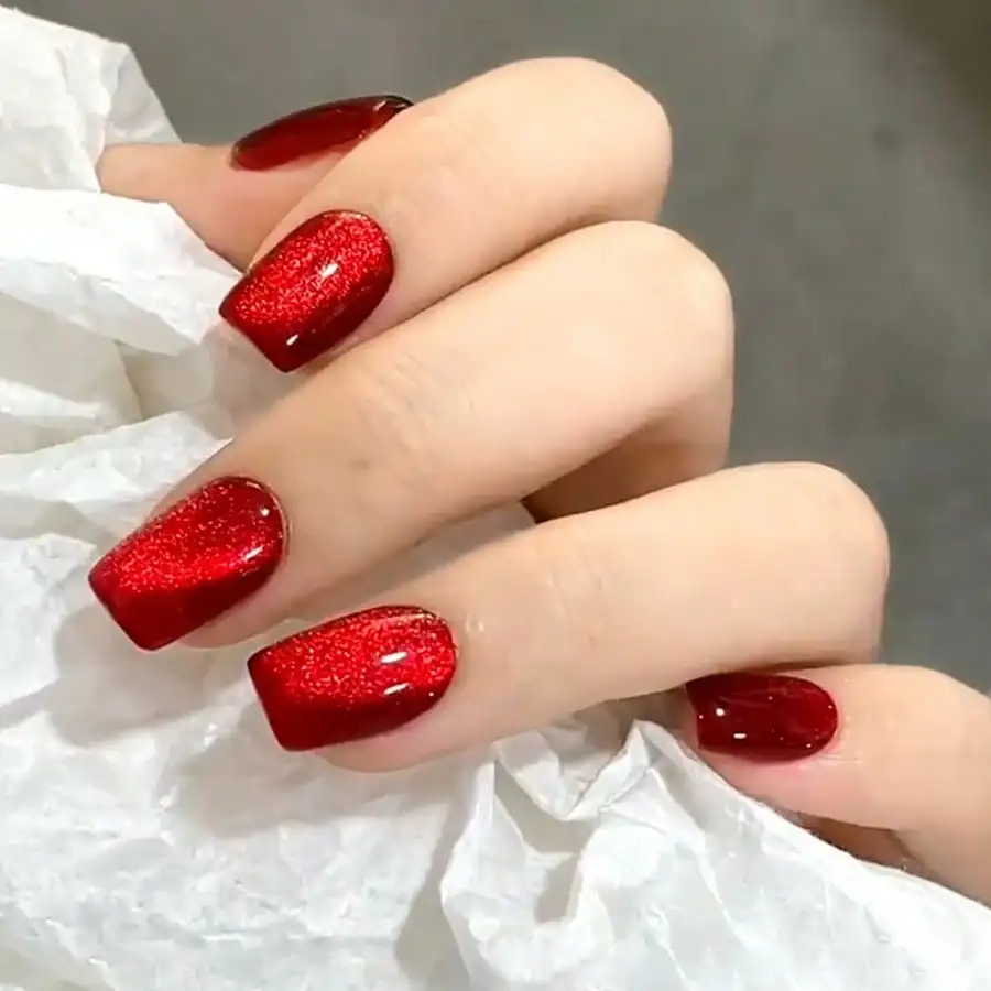 24 Pieces Of Finished Products Wear Armor White Red Flash Cat Eye Manicure Patch Square False Nails False Nails
24 Pieces Of Finished Products Wear Armor White Red Flash Cat Eye Manicure Patch Square False Nails False Nails