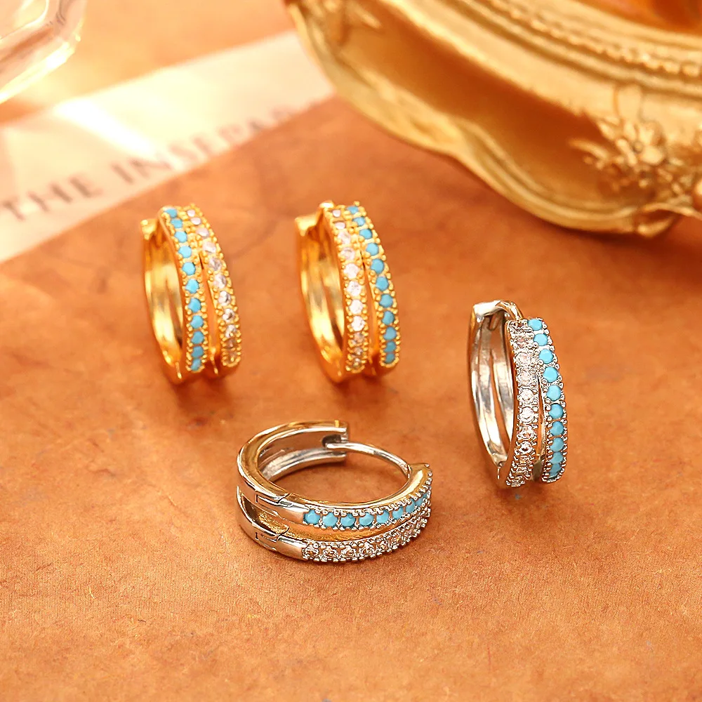 Fashionable and exquisite micro-paved zircon round earrings, high-end temperament earrings, niche design personalized earrings
Fashionable and exquisite micro-paved zircon round earrings, high-end temperament earrings, niche design personalized earrings