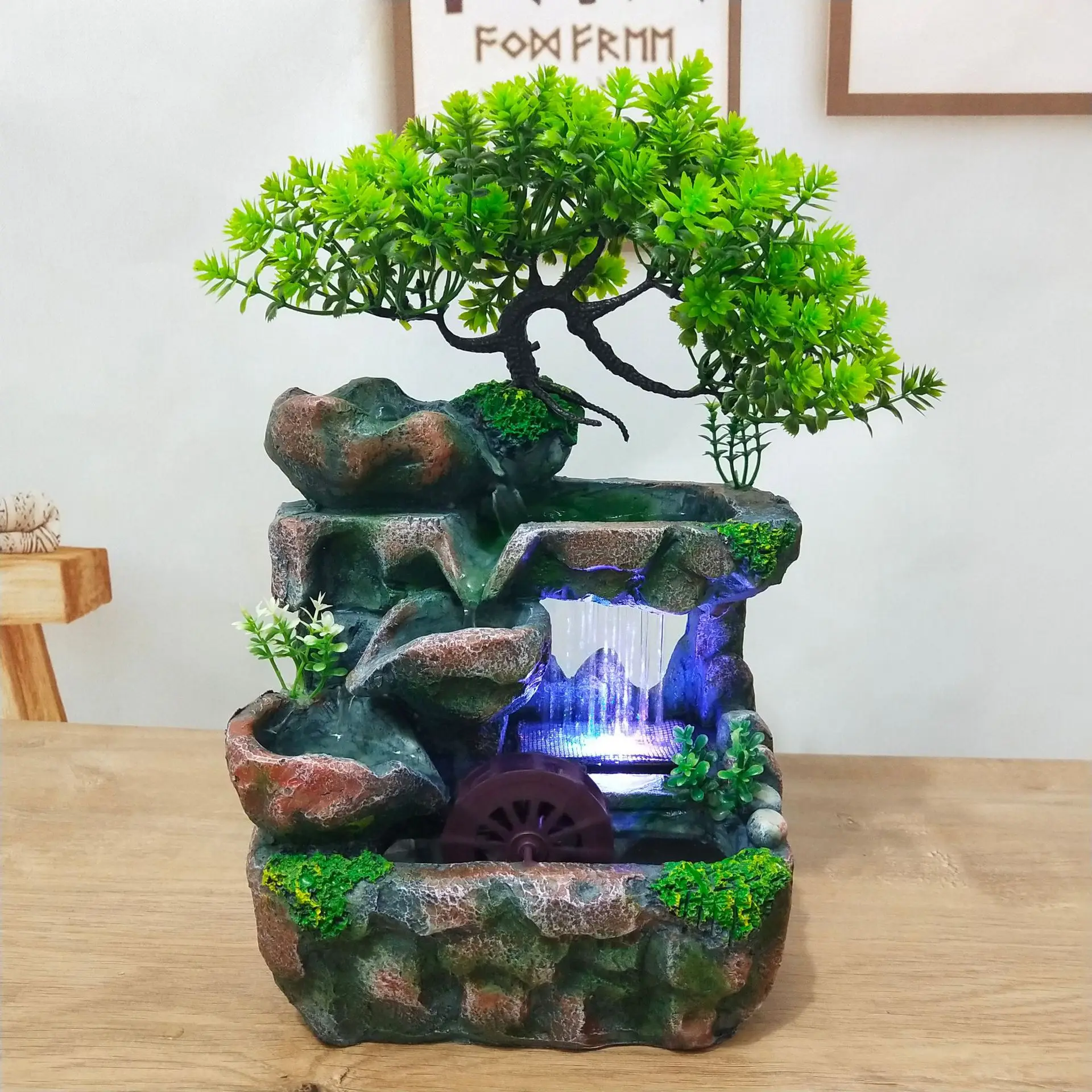 Home Decor Crafts Ornament Small Tree Rain Landscape Rockery Fountain Desk Decoration Bonsai Crafts Running Water Ornaments Gift
Home Decor Crafts Ornament Small Tree Rain Landscape Rockery Fountain Desk Decoration Bonsai Crafts Running Water Ornaments Gift