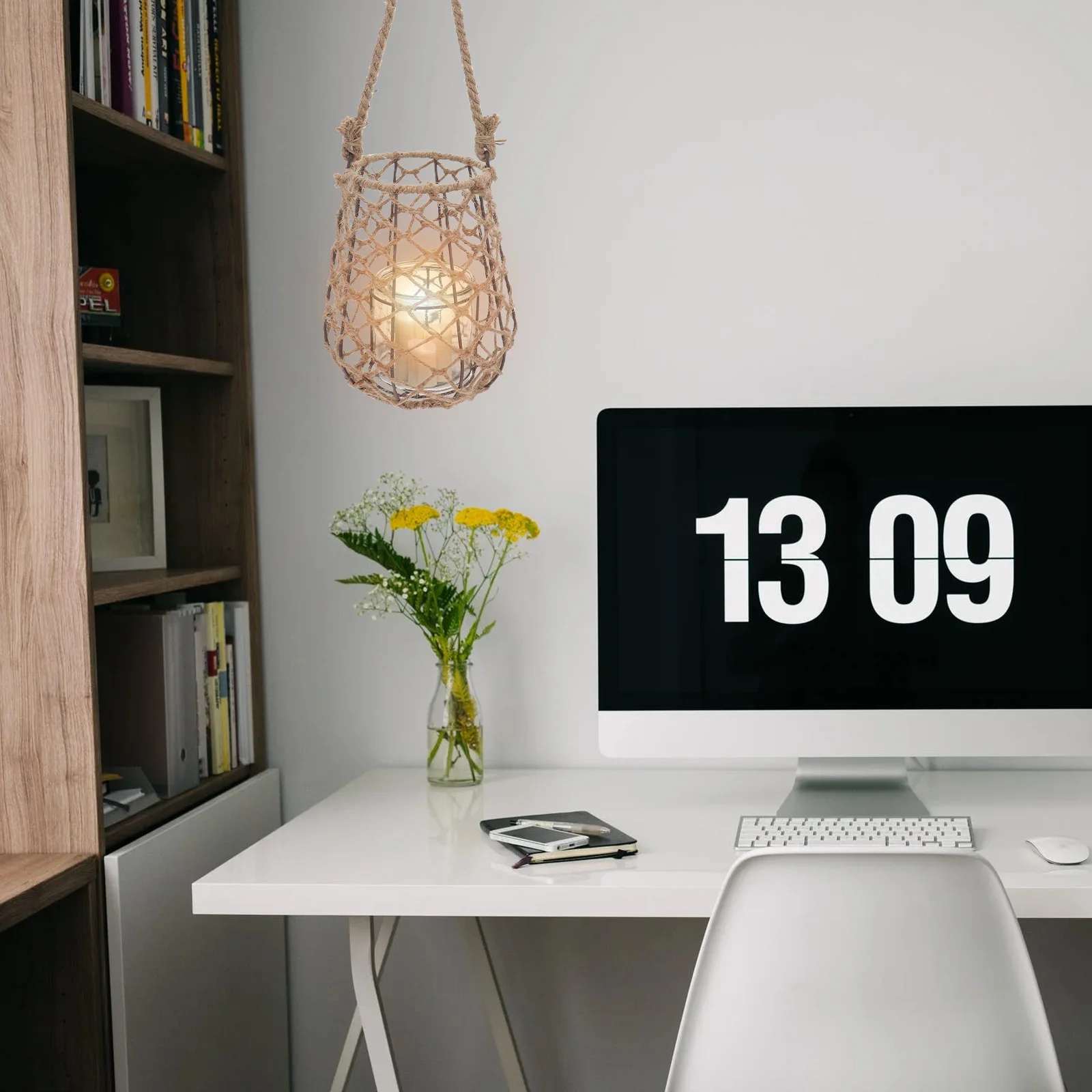 Retro Woven Rope Candlestick Size S Smooth Decorative Lampshade Easy Carry Use Home Hotel Cafe Lantern Decorative Candlestick
Retro Woven Rope Candlestick Size S Smooth Decorative Lampshade Easy Carry Use Home Hotel Cafe Lantern Decorative Candlestick