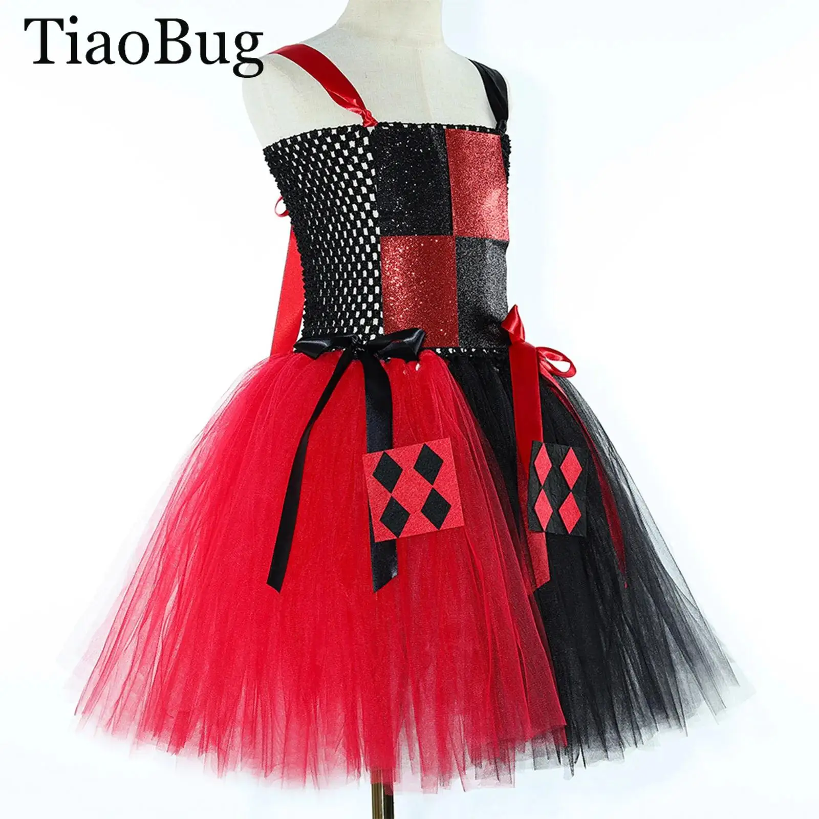 Girls Halloween Circus Clown Cosplay Costume Hollow Out Patchwork Puffy Tutu Dress Christmas Birthday Party Queen Role Play
Girls Halloween Circus Clown Cosplay Costume Hollow Out Patchwork Puffy Tutu Dress Christmas Birthday Party Queen Role Play