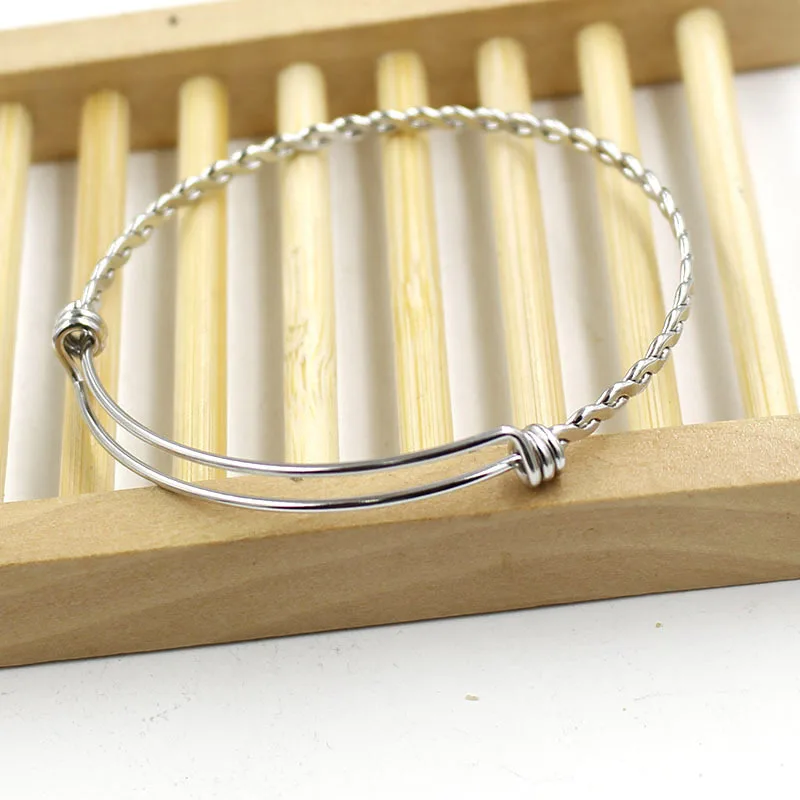 3Pcs/lot Stainless Steel 55mm 60mm 65mm Twist Wire Bangle Bracelet Adjustable Women Wire Bracelet Fashion Jewelry
3Pcs/lot Stainless Steel 55mm 60mm 65mm Twist Wire Bangle Bracelet Adjustable Women Wire Bracelet Fashion Jewelry