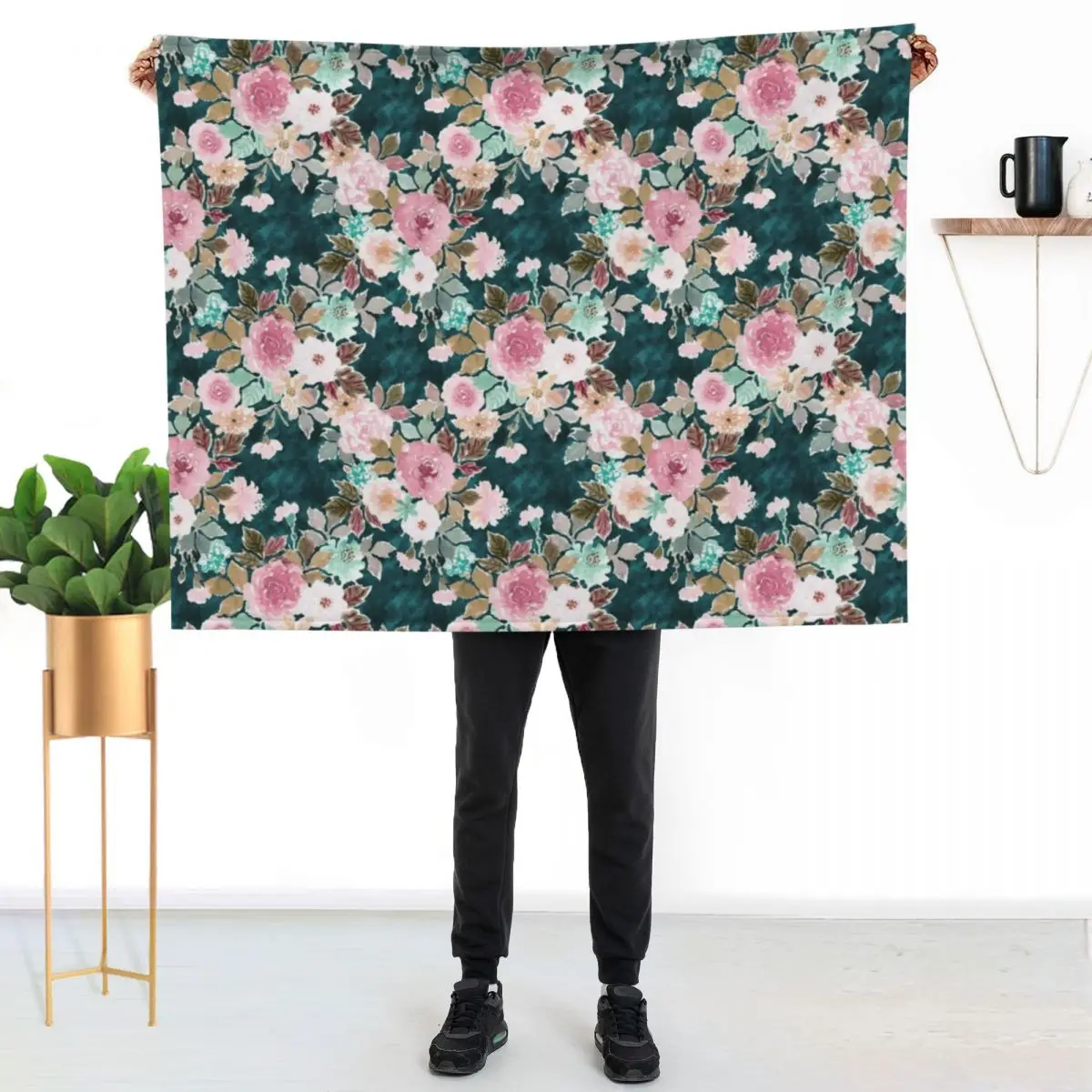 BANKED Lush Moody Floral Throw Blanket Cozy Light Blanket for Travel Camping Picnic
BANKED Lush Moody Floral Throw Blanket Cozy Light Blanket for Travel Camping Picnic