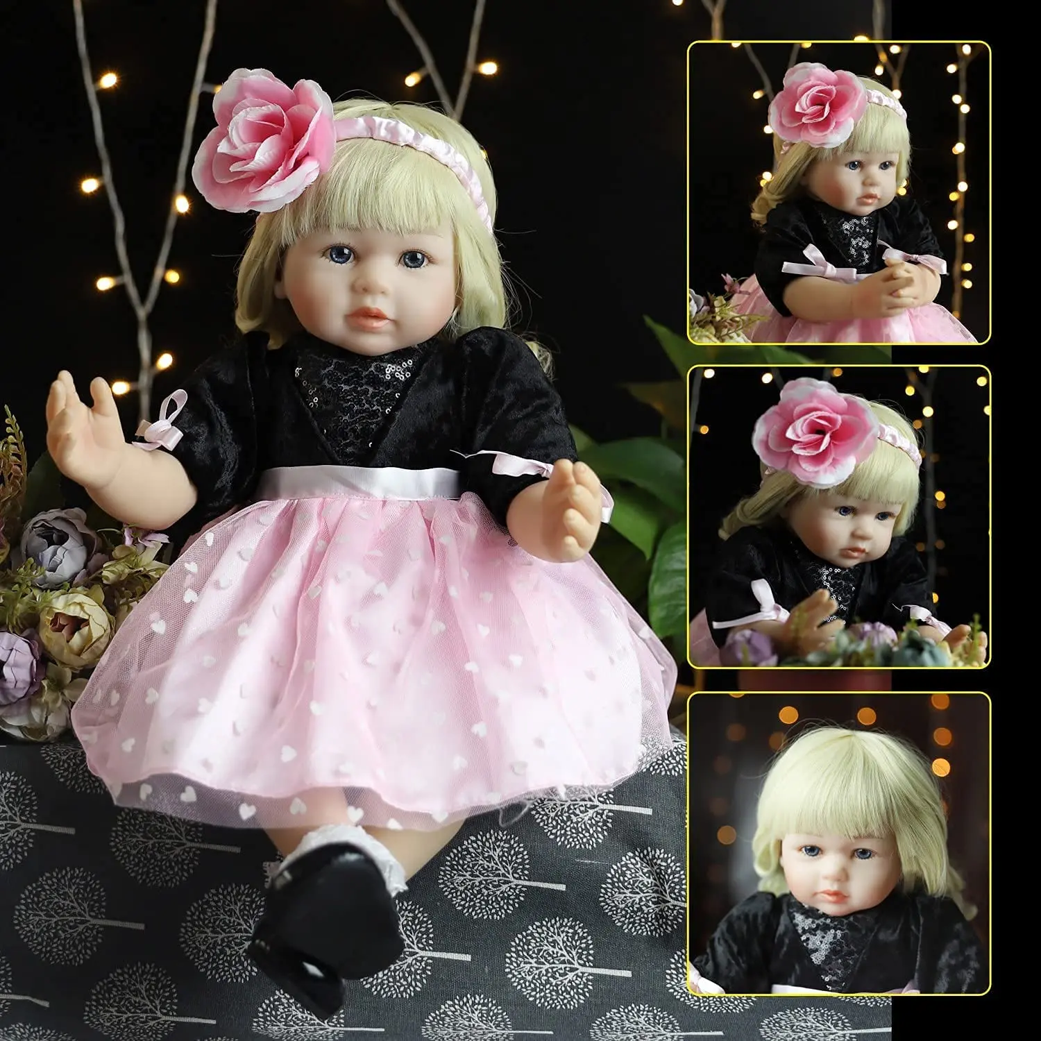 24 inch Handmade Reborn Baby Dolls for Girls Soft Vinyl Silicone Newborn Life-Size Collectible Toy Realistic Infant Girl Figurine
24 inch Handmade Reborn Baby Dolls for Girls Soft Vinyl Silicone Newborn Life-Size Collectible Toy Realistic Infant Girl Figurine