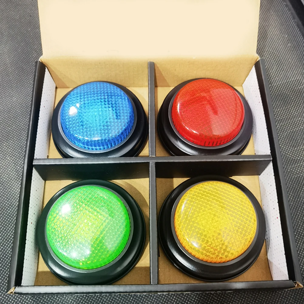 4 Pcs Answer Buttons Hand Ring Bell Sound Recognition Plastic Kids Toys Musical Instruments Classroom Games
4 Pcs Answer Buttons Hand Ring Bell Sound Recognition Plastic Kids Toys Musical Instruments Classroom Games