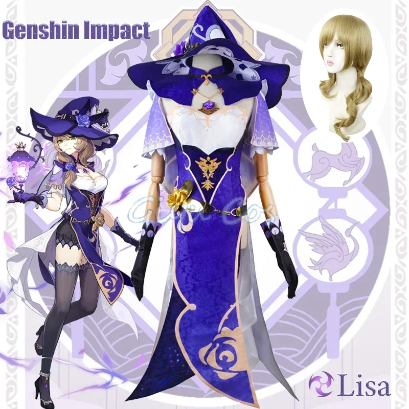 Genshin Impact Lisa Cosplay Costume Adult Carnival Uniform Anime Halloween Costumes Women Game
Genshin Impact Lisa Cosplay Costume Adult Carnival Uniform Anime Halloween Costumes Women Game