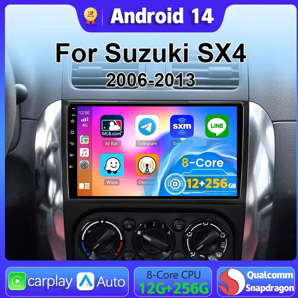 Android 14 Carplay Car Radio Multimedia For Suzuki SX4 SX 4 2006 - 2013 Head Unit BT GPS video DVD DSP Player Autoradio Stereo
Android 14 Carplay Car Radio Multimedia For Suzuki SX4 SX 4 2006 - 2013 Head Unit BT GPS video DVD DSP Player Autoradio Stereo