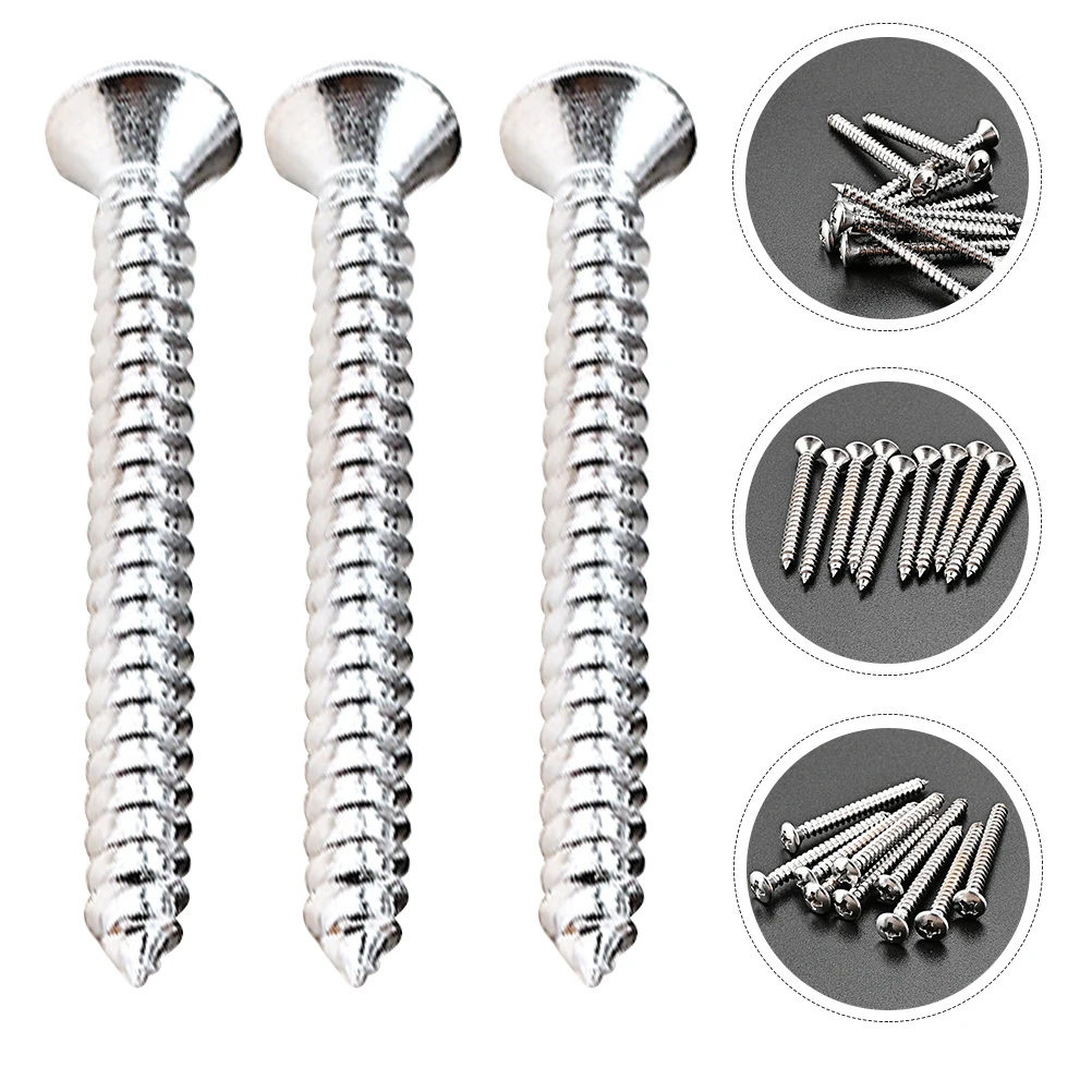 10 Pcs Stainless Steel Reinforcement Plate Screws Practical Guitar Neck Replacements Bass Joint Back Metal
10 Pcs Stainless Steel Reinforcement Plate Screws Practical Guitar Neck Replacements Bass Joint Back Metal