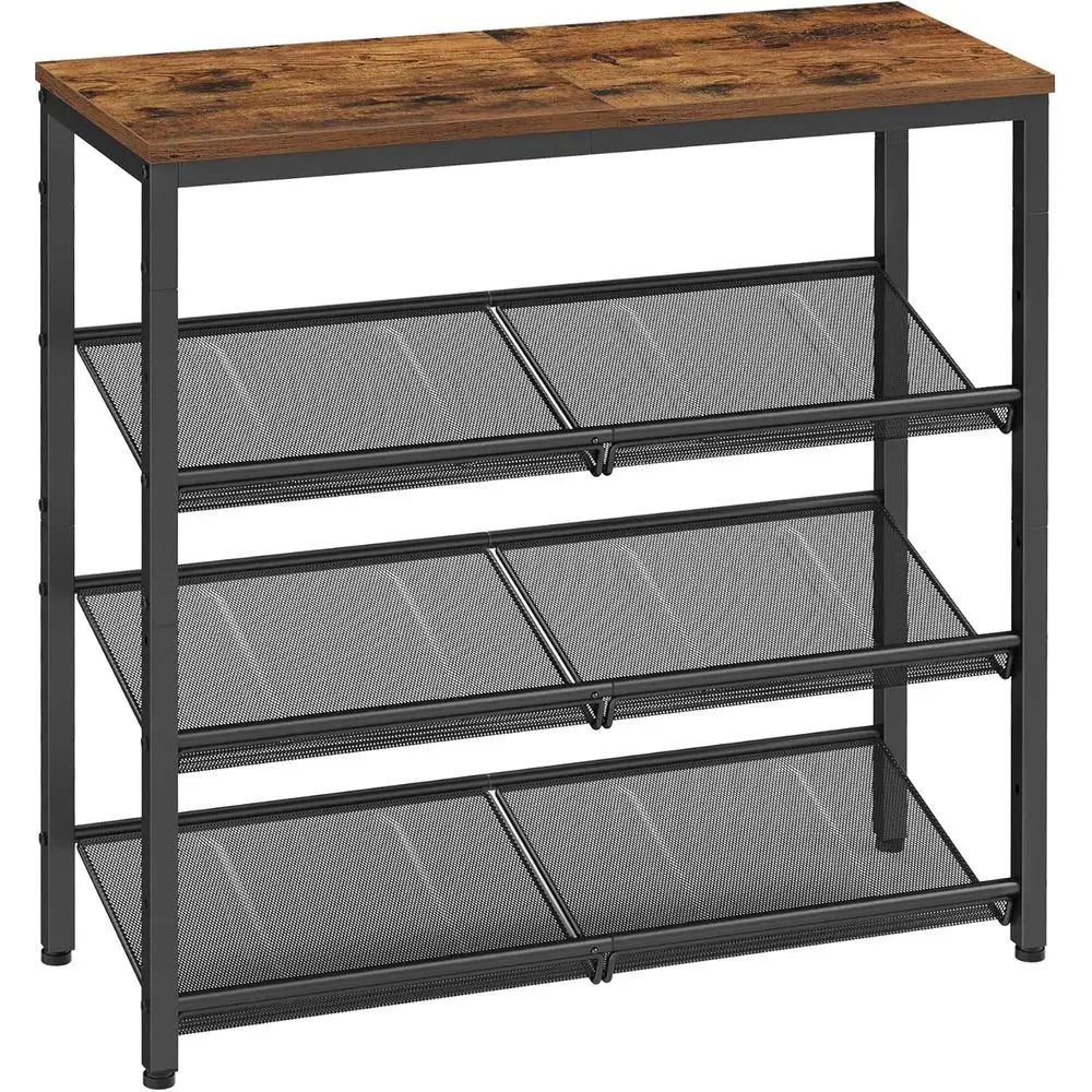 VASAGLE Shoe Rack or Entryway, 4-Tier Shoe Rack Organizer with Storage Shelves and Spacious Top, reestanding, Adjustable, Indust
VASAGLE Shoe Rack or Entryway, 4-Tier Shoe Rack Organizer with Storage Shelves and Spacious Top, reestanding, Adjustable, Indust