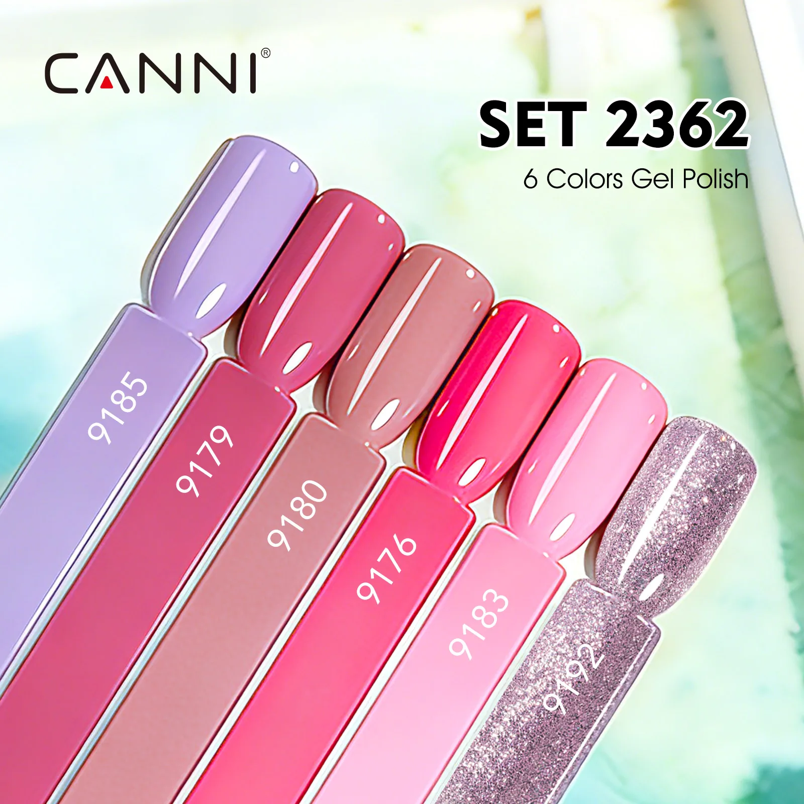 CANNI 9ml Nail Gel Polish Set Upgraded Summer Colors Ultra Gloss Top Coat High Pigmented Soak Off UV LED Nail Manicure For Women
CANNI 9ml Nail Gel Polish Set Upgraded Summer Colors Ultra Gloss Top Coat High Pigmented Soak Off UV LED Nail Manicure For Women